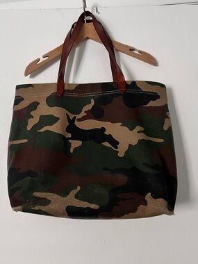 Madewell Transport camouflage canvas Tote Bag
